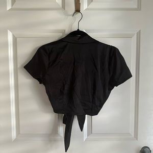 black tie front crop size x small